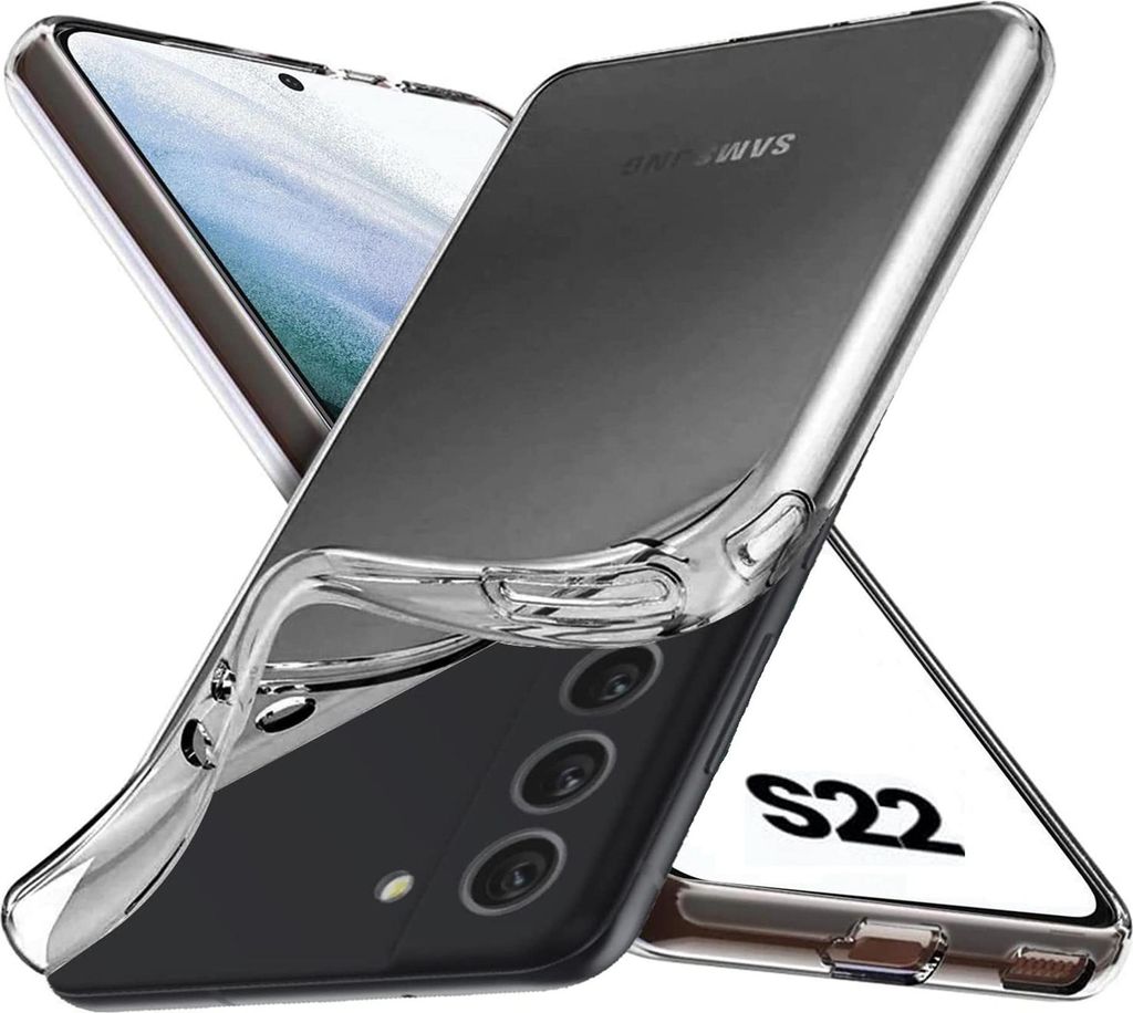 Hülle für Samsung Galaxy S22 5G - Transparent Handyhülle Kratzfest Schutzhülle Ultra Dünn Phonillico