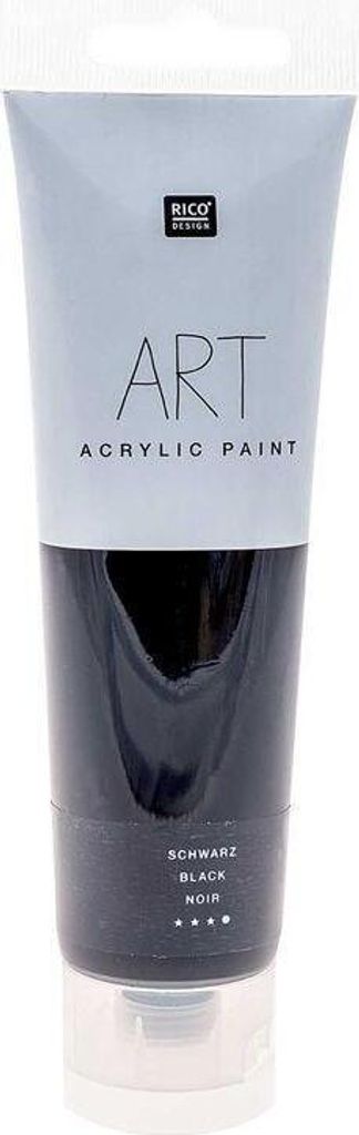 Acrylfarbe - Schwarz - 100 ml