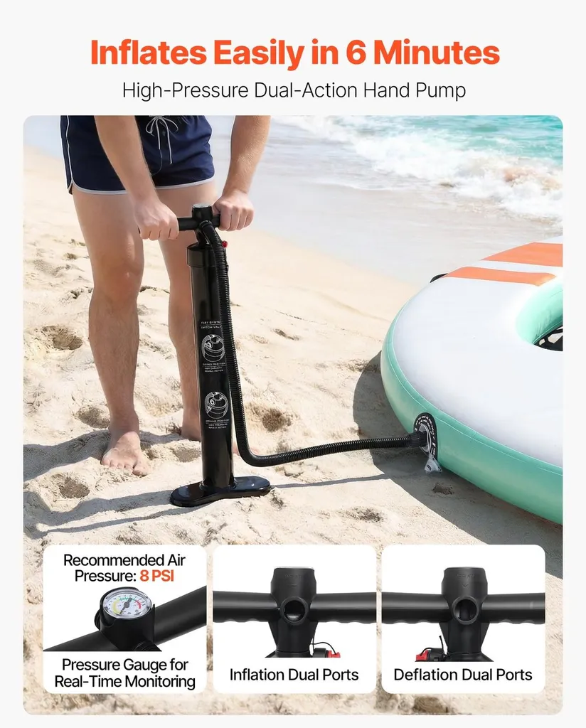 Quai de mer gonflable stable et antidérapant avec échelle de remontée 3m - 5