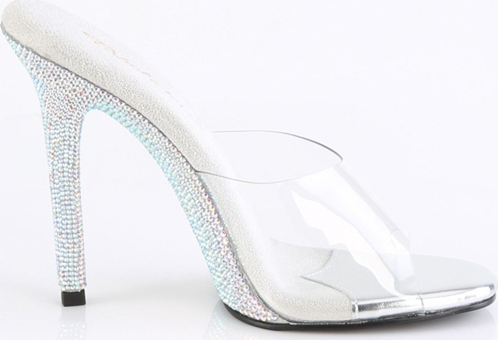 GALA-01DM Damen Slipper von Fabulicious, Transparent EU 37, Produktbild 5