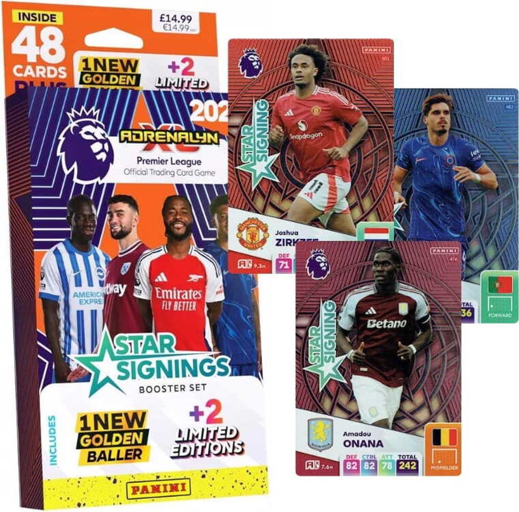 Panini football cards Premier League 2025 Star Signings Produktbild 