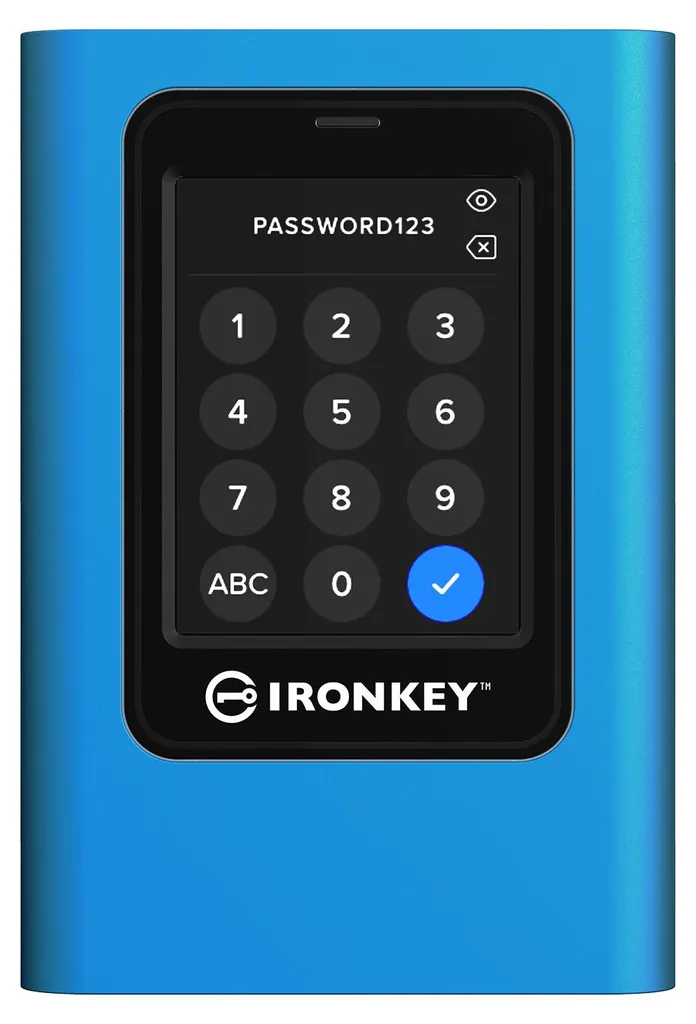 Clé USB SSD Kingston IronKey VP80ES 960 Go avec écran tactile