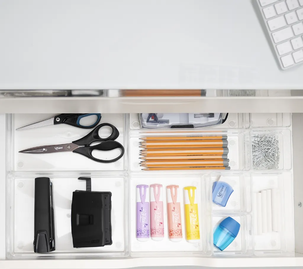Rangement de bureau helit H6130002 - Organisez 13 zones de tri PS