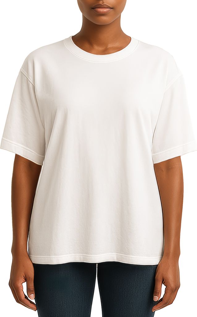 Reichstadt Regular Fit T-Shirt Damen Shoulder Drop 25RSW071 White S