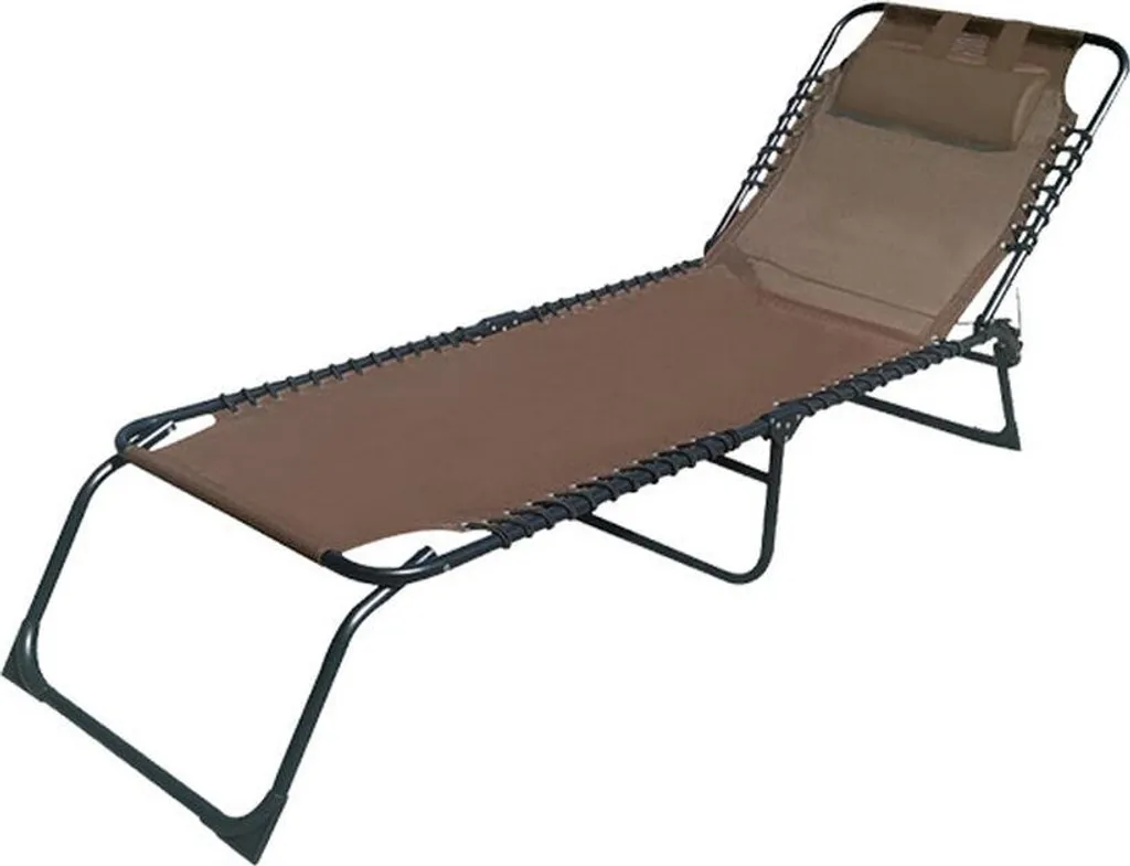 Lit de Jardin Pliable Marbueno 190 cm Idéal pour Terrasse et Balcon