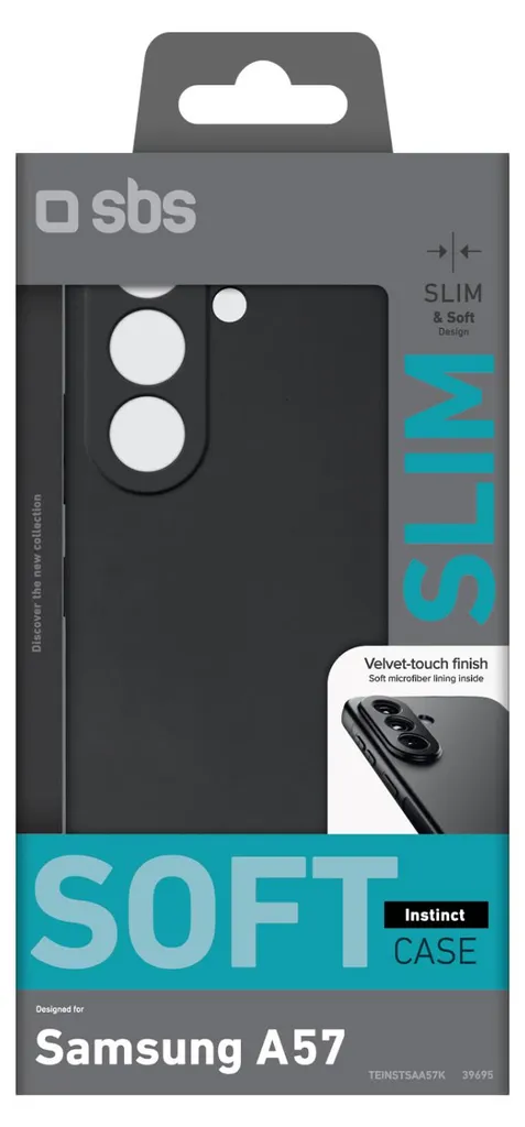 Coque SBS Instinct pour Samsung Galaxy A57 noire - Protection robuste