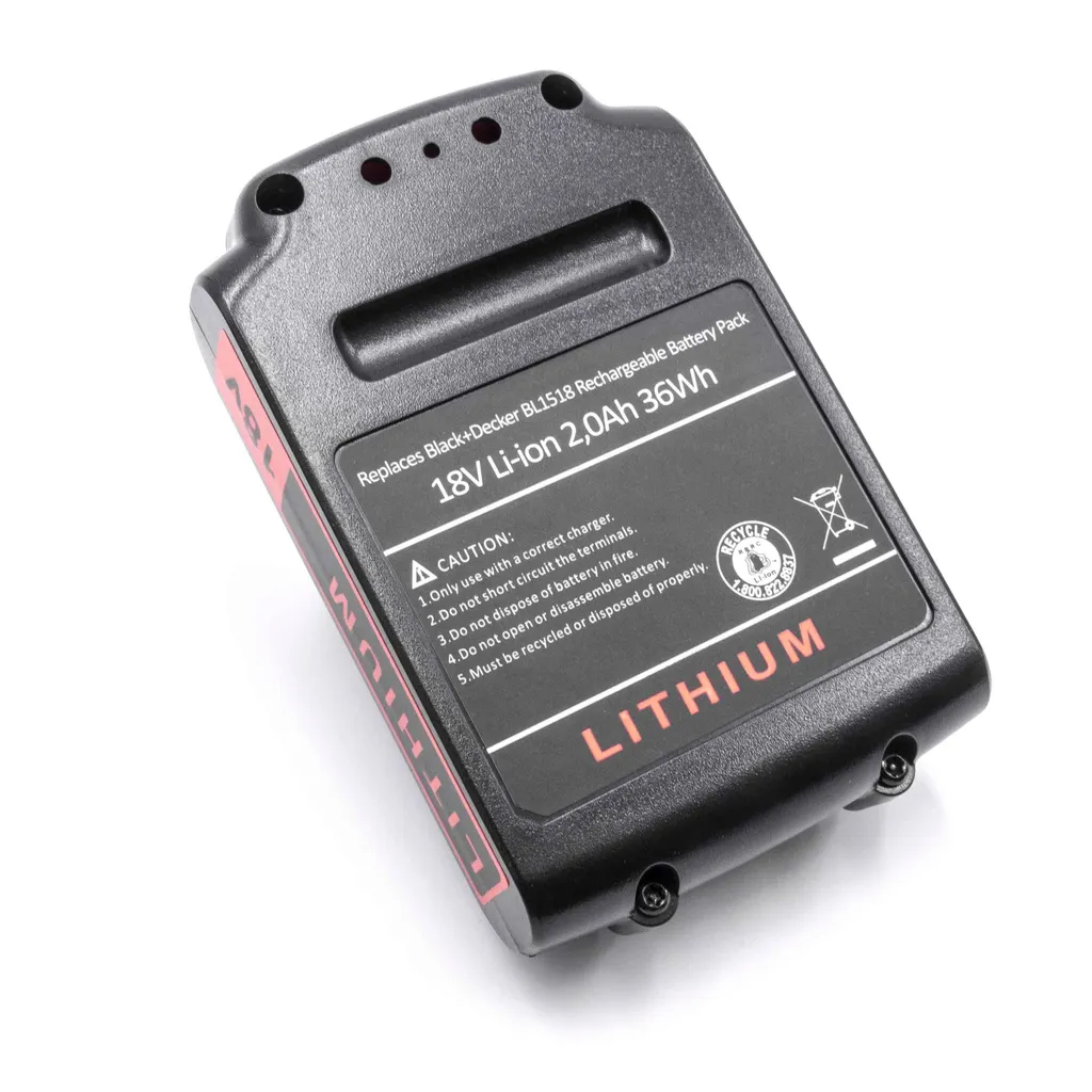 Batterie de rechange 18V pour perceuse et visseuse Black & Decker vhbw
