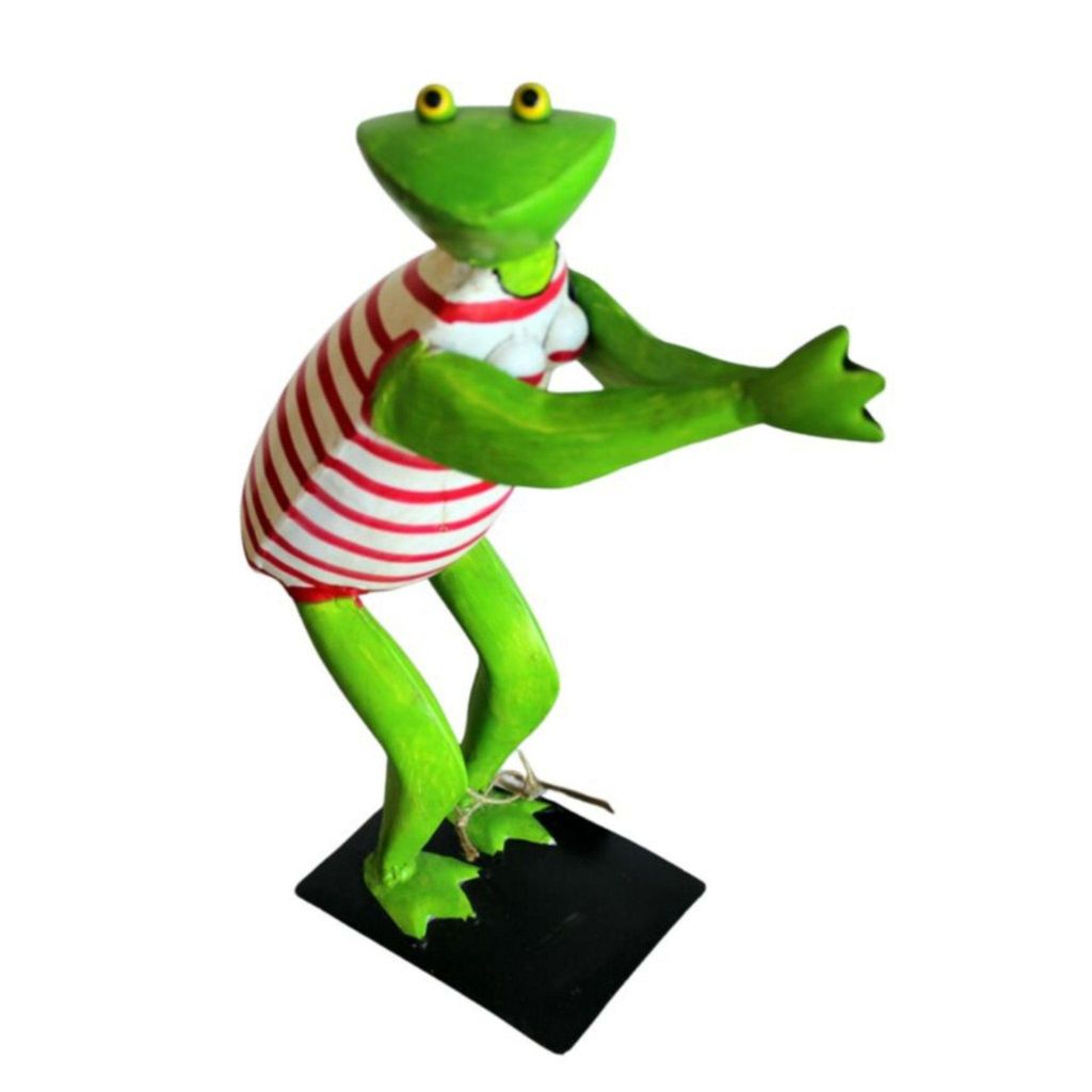 Gartenfigur Frosch Badeanzug