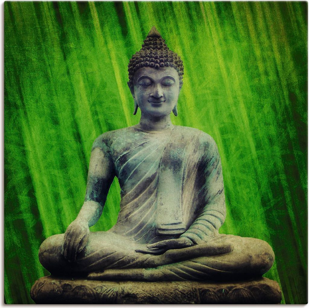 ARTland Leinwandbild Buddha Größe: 100x100 cm Produktbild 