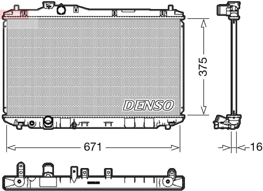 Évitez la surchauffe : Radiateur DENSO DRM40037 pour Honda Civic VIII IX