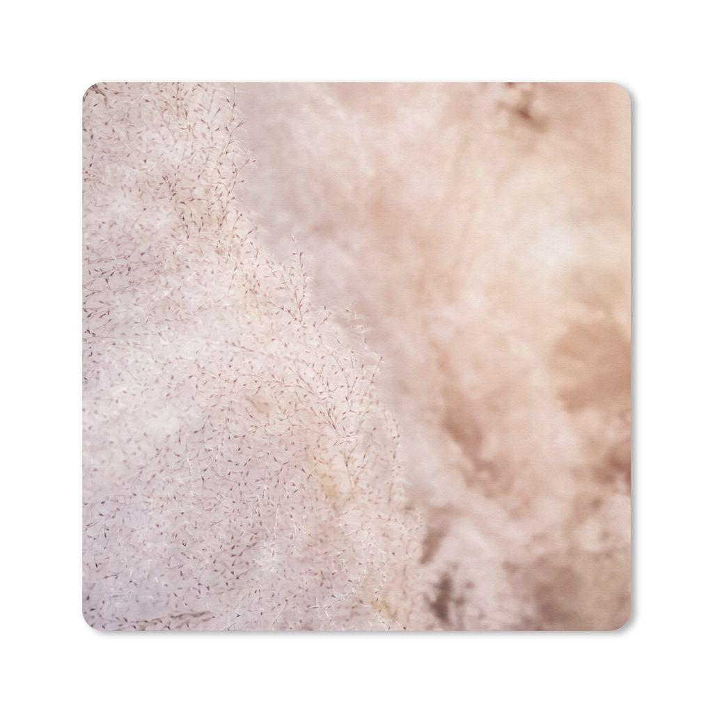 MuchoWow Mauspad Mousepad Pampasgras - Struktur - Pflanzen - Natur 30x30 cm - Mousepads - Maus Mat - Pad - Mausunterlage - Gaming