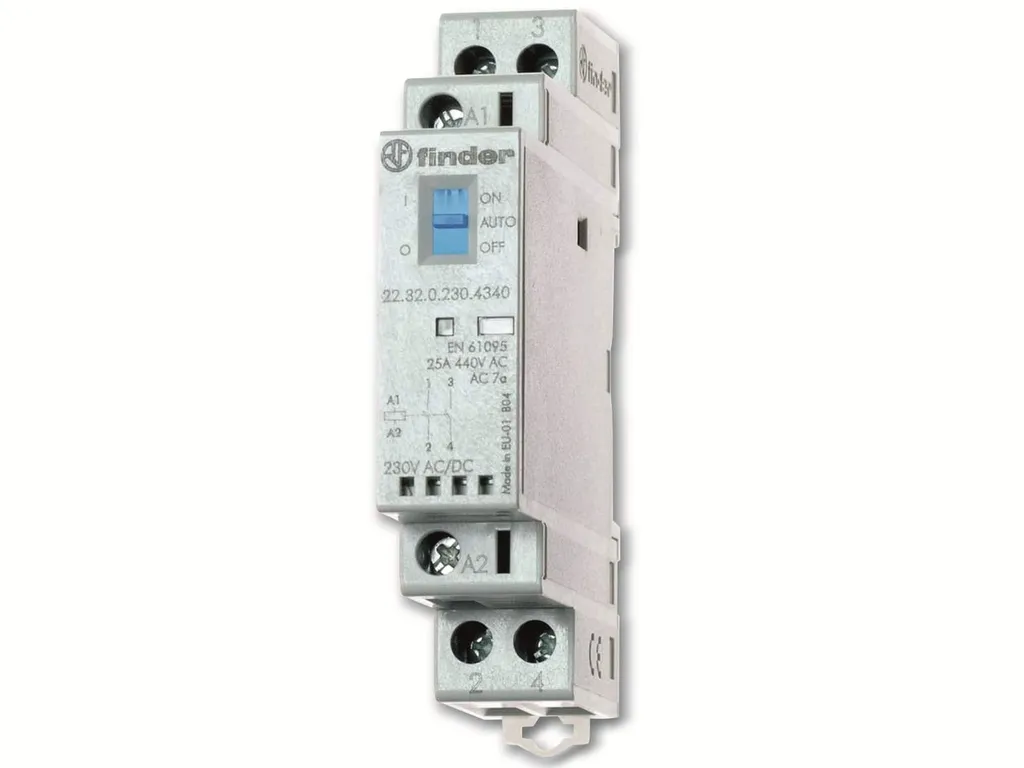 Contacteur Finder pour Rail DIN 230V - Commande Eclairage et Chauffage