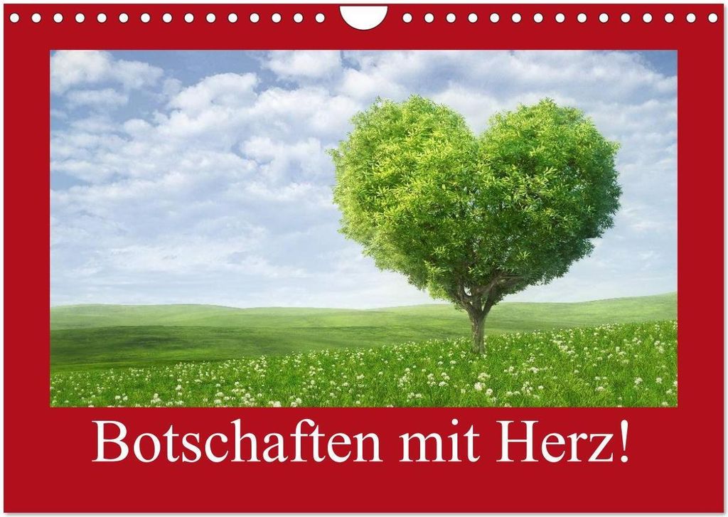 Botschaften mit Herz! (Wandkalender 2026 DIN A4 quer), CALVENDO Monatskalender
