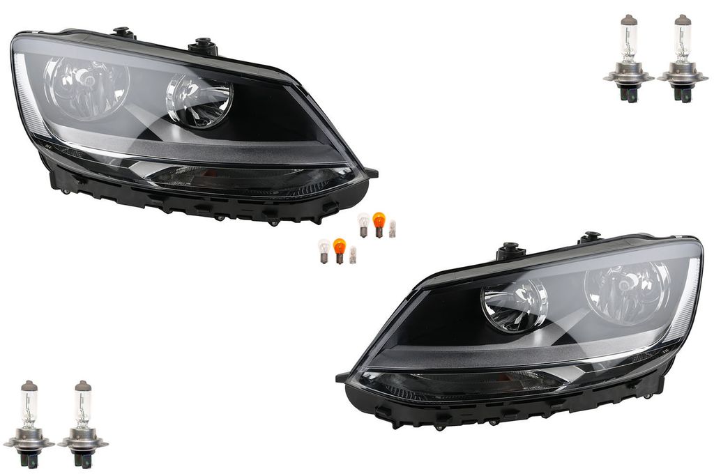 Johns, Scheinwerfer Halogen passend für VW Sharan 7N 06/10-06/15 Leuchtmittel Set Li Re 7N1941005 7N1941006