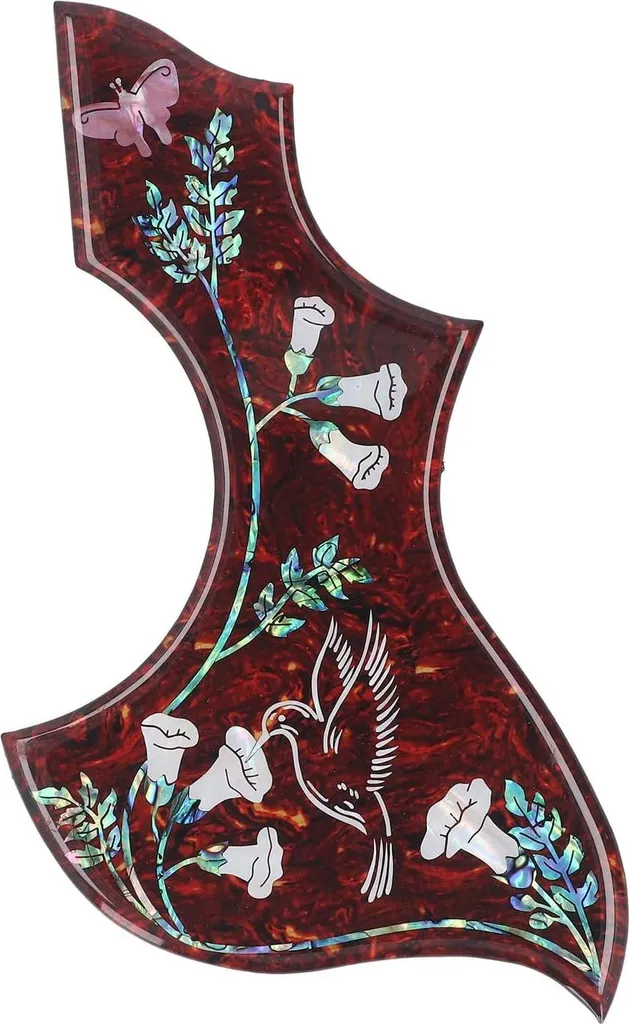 Plaque de frappe de guitare Hummingbird autocollante anti-rayures