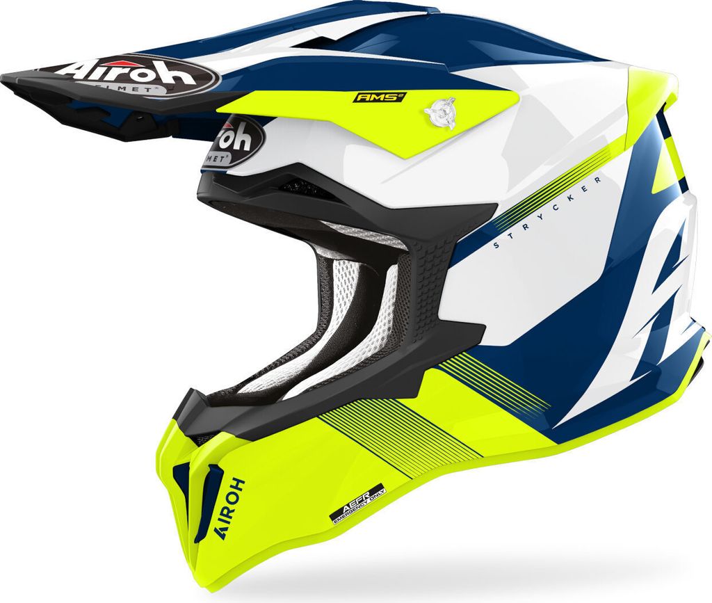 Airoh Strycker Blazer Motocross Helm, gelb, S (55/56)
