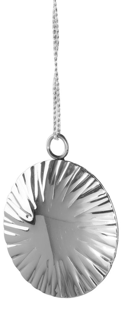 Fink Christbaumschmuck Hänger VERA D 6.50 cm silber Produktbild 