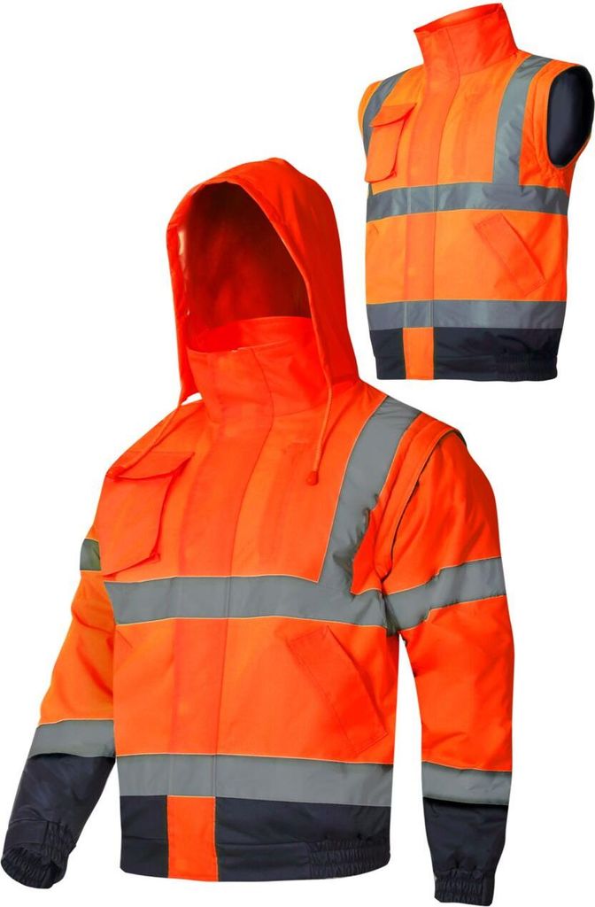 Warn-Isolierjacke Mit Armwiderstand, Pomarket, "3Xl", Ce, Lahti