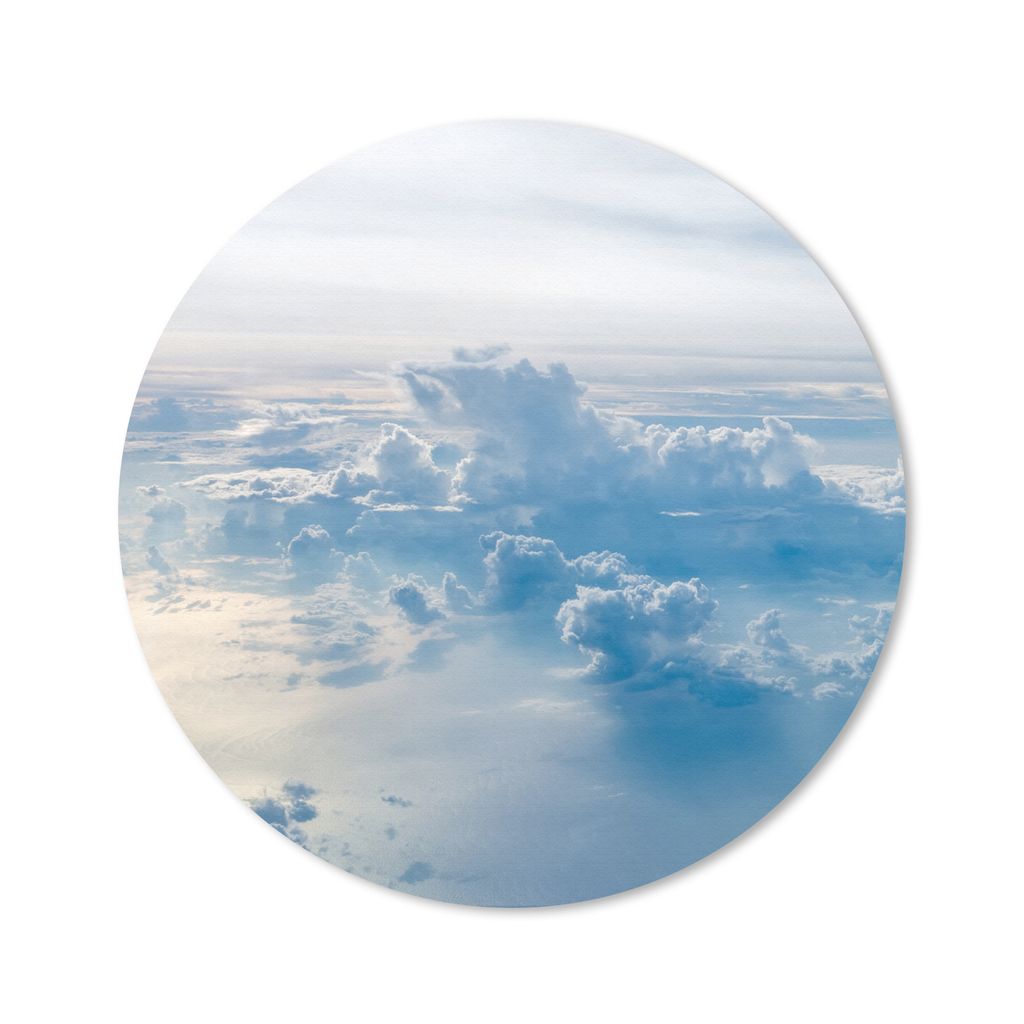 MuchoWow Mauspad Mousepad Luftaufnahme von blauem Himmel mit Wolken 20x20 cm - Mousepads - Maus Mat - Pad - Mausunterlage - Schreibtischmatte