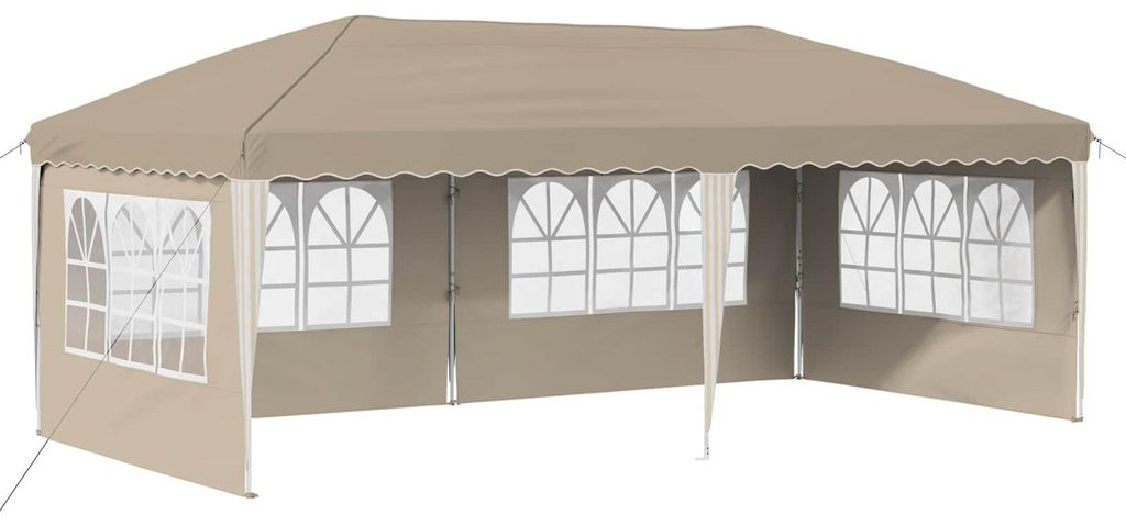 vidaXL Pop-up Partyzelt 575 x 289 x 245 cm Creme