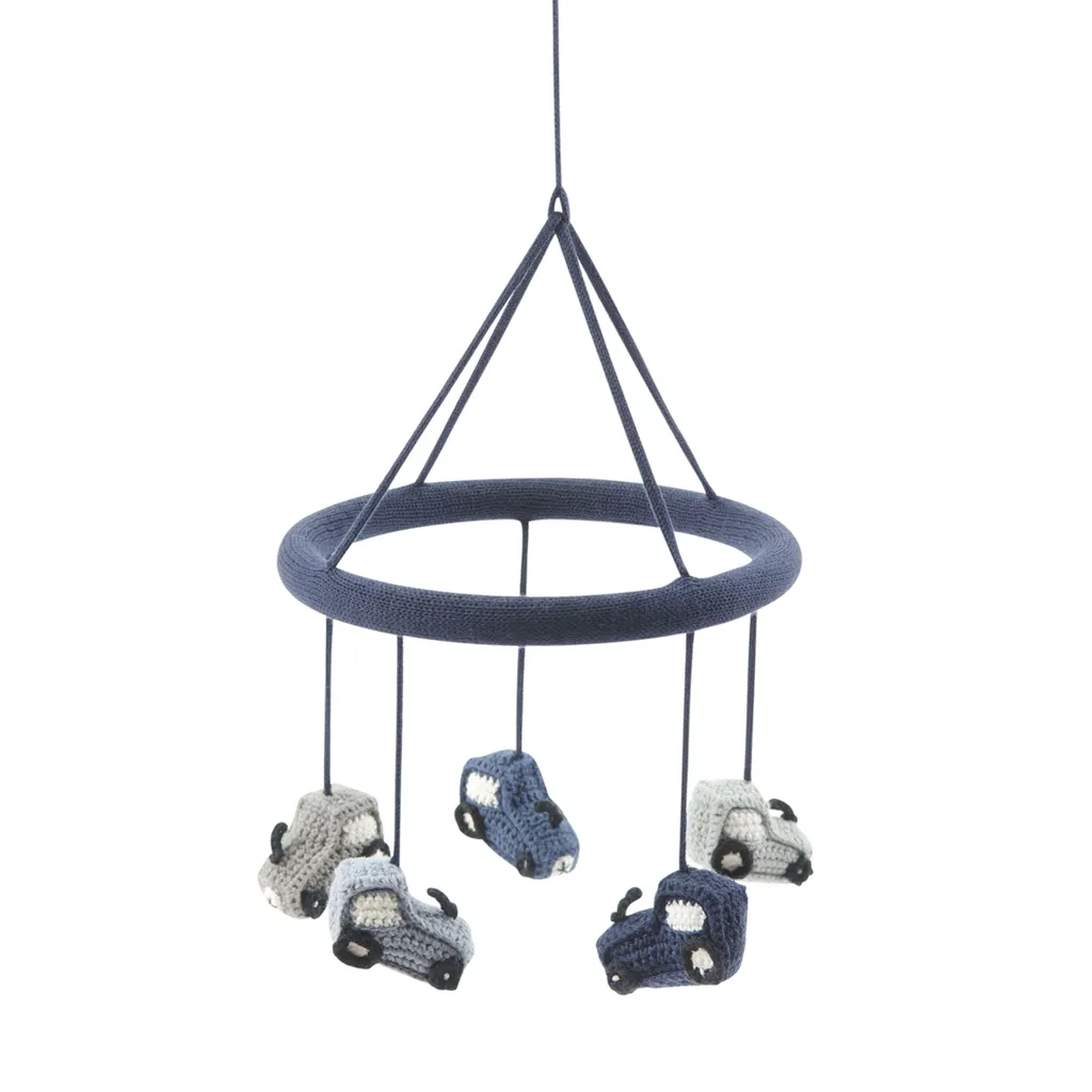 Smallstuff Tracteurs Mobiles à Tricoter 23 cm Multicolor Déco Bébé