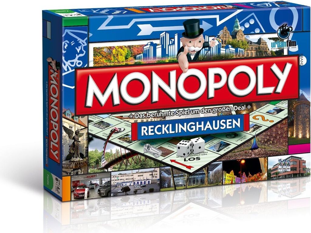 A Monopoly board game box for the city of Recklinghausen, Germany.