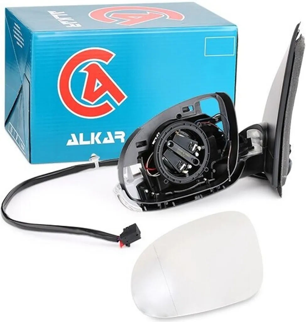 Rétroviseur ALKAR 6127128 asphérique pour Golf V - Montage gauche