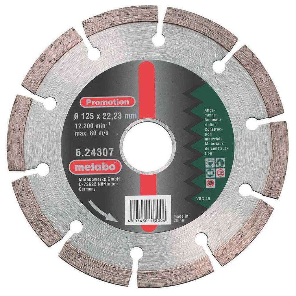 Metabo 624307000, Rezací disk, Plochý stred, 2,22 cm, 12,5 Obrázok produktu 