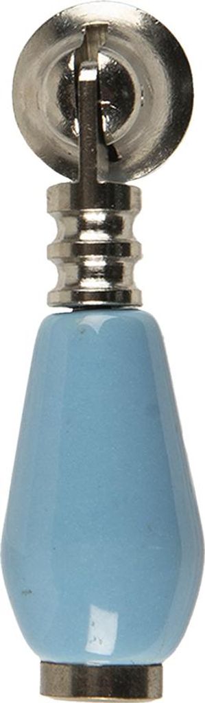 Clayre & Eef Türknauf 2x6 cm Blau Keramik