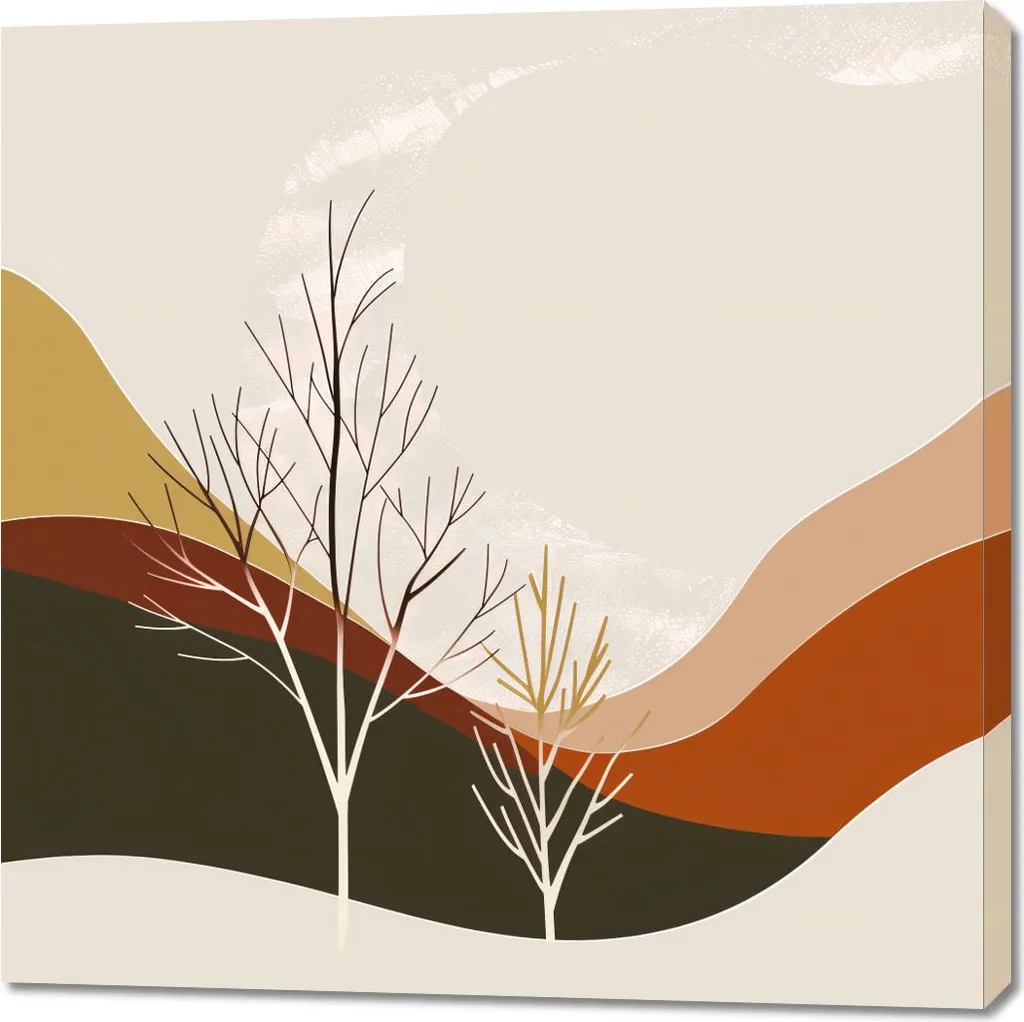 Tableau 100x100 cm Désert Widzi : Décoration Murale Carrée XXL Moderne