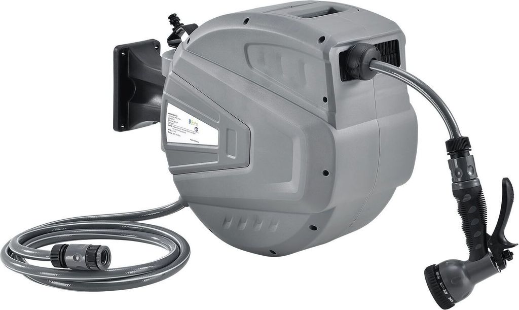 Juskys Schlauchtrommel Flowwater 20 m – Wand-Schlauchbox Produktbild 
