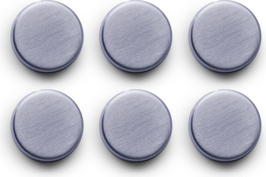 ZELLER Magnety okrúhle sivé 6ks, priemer 2,7cm Obrázok produktu 