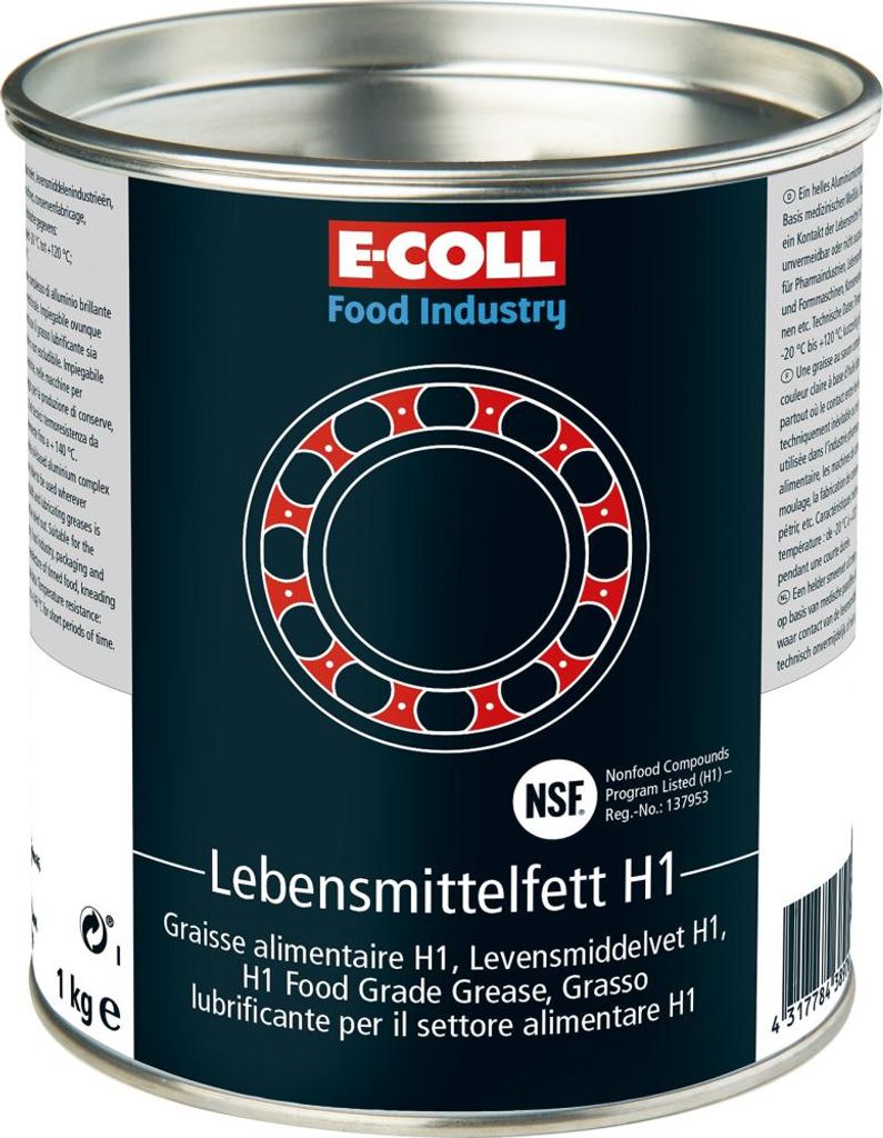 E-Coll Lebensmittelfett, NSF H1 1kg Dose , 4317784389761