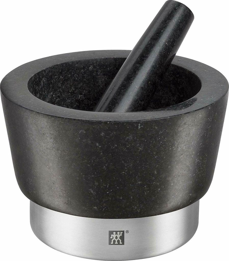 ZWILLING Spices Schwarz Granit - Edelstahl Mörtel & Stößel Immagine del prodotto 