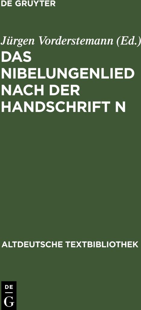Das Nibelungenlied nach der Handschrift n