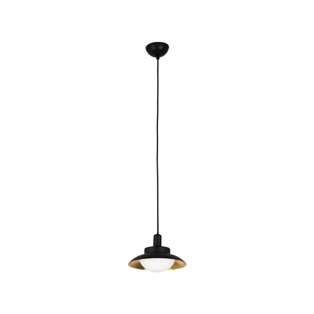 Suspension LED SIDE noire idéale pour éclairer une table de salle à manger