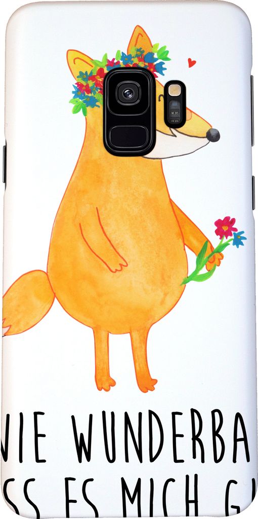 Mr. & Mrs. Panda Samsung Galaxy S9 Handyhülle Fuchs Blumen Produktbild 