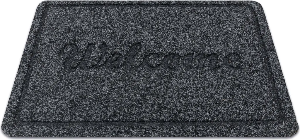 Tapis antidérapant WELCOME 2098 gris anthracite 40x60 cm pour entrée
