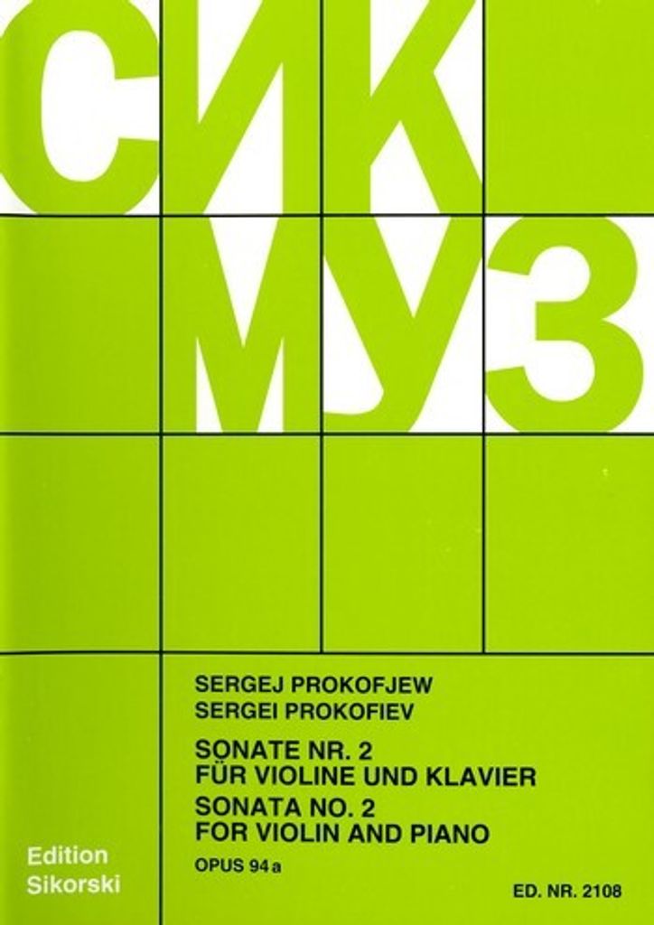 Sonate op.94a für Violine und Klavier