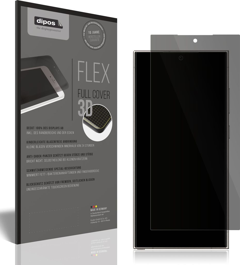 Full Cover Privacy Blickschutzfolie für Samsung Galaxy S24 Ultra Folie Anti-Shock