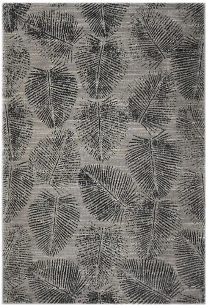 Tapis gris Elisa 01 120x170 cm - Fibre douce et entretien facile