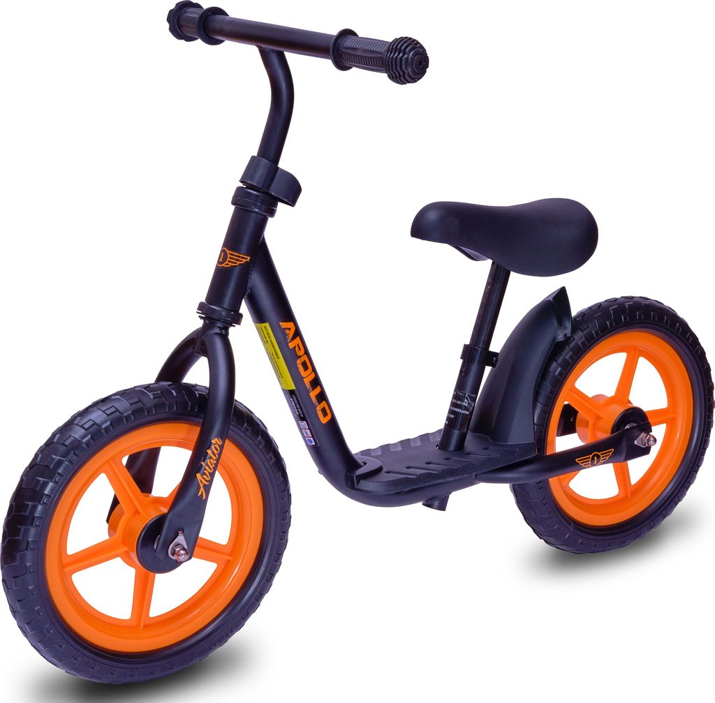 Apollo Laufrad Aviator, sicheres Kinderlaufrad 12 Zoll -schwarz