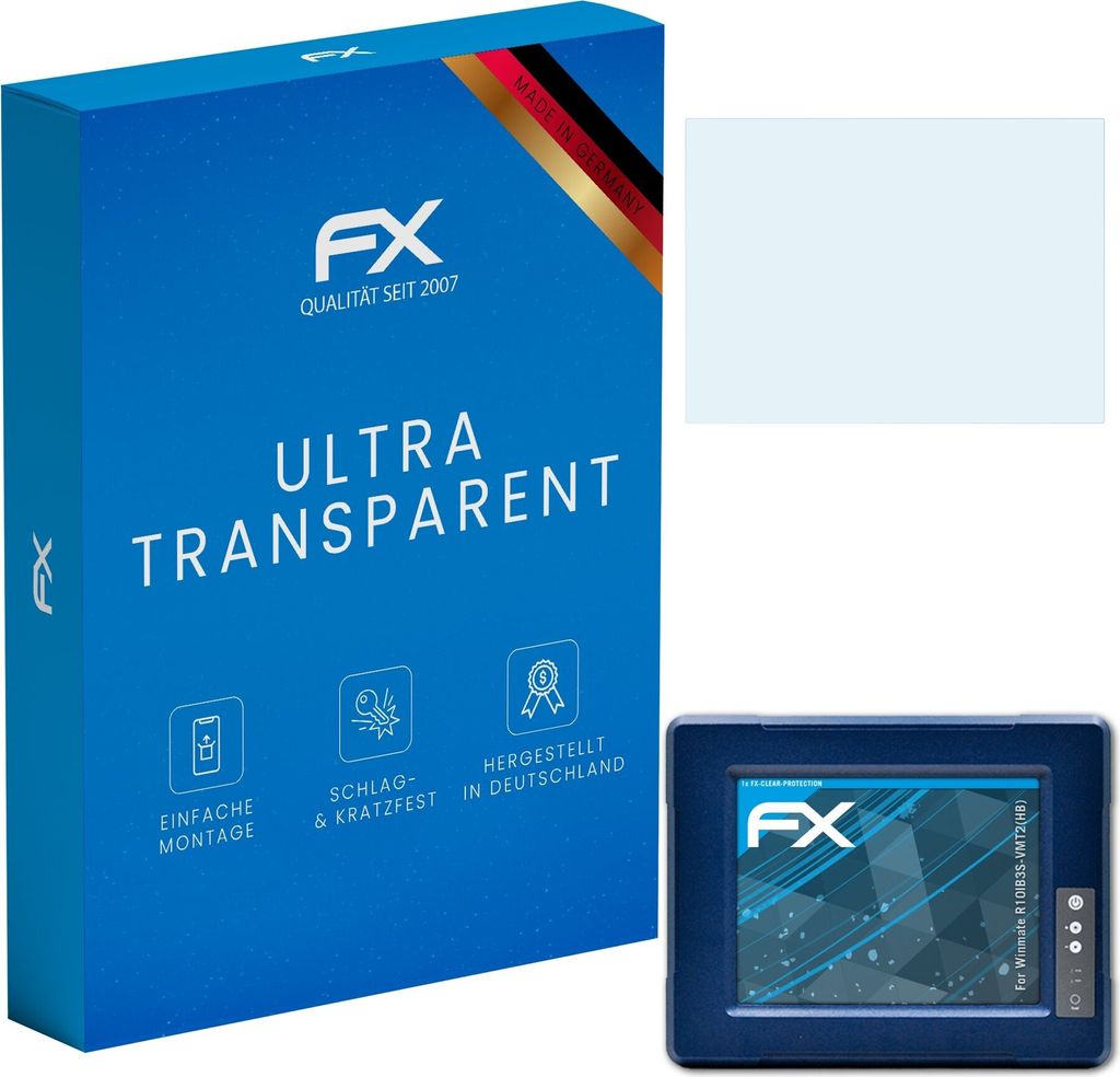 atFoliX FX-Clear Schutzfolie kompatibel mit Winmate R10IB3S-VMT2(HB) Displayschutzfolie