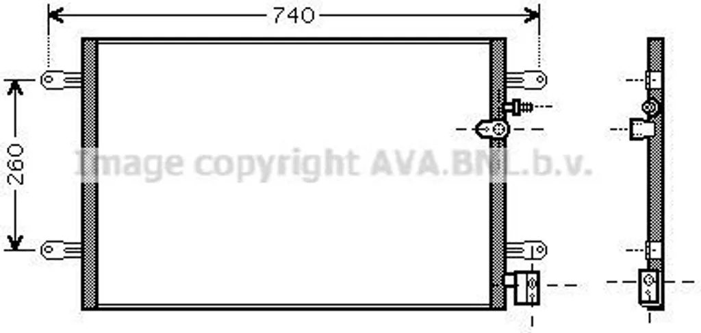 Condenseur PRASCO AI5237 Haute Performance - Equivalent OE 4F0260403D