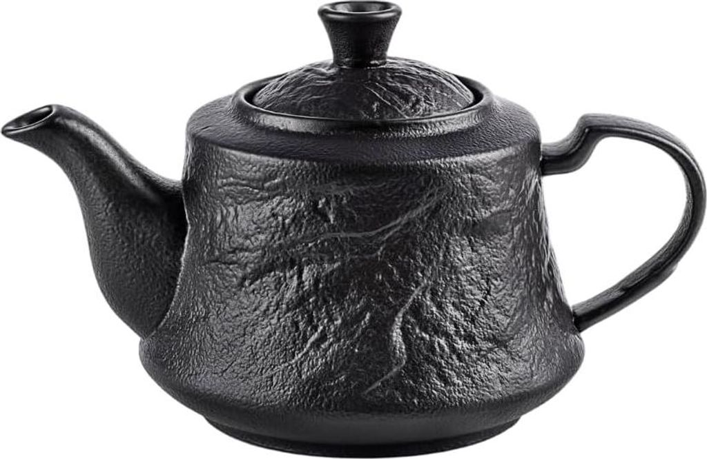 Wilmax Teekanne SlateStone Schwarz 1100 ml Porzellan WL-661159/A