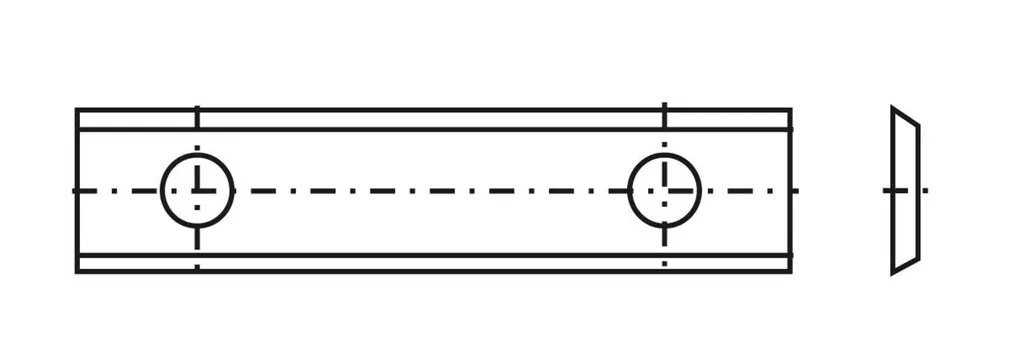 Plaquette spéciale 36 pour usinage de précision 30x9x1,5mm 10 unités