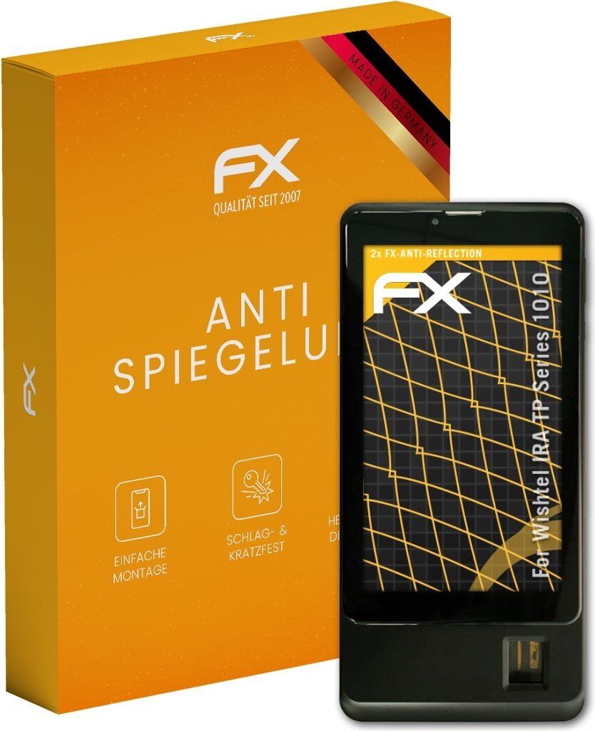 atFoliX FX-Antireflex 2x Schutzfolie kompatibel mit Wishtel IRA TP Series 1010 Displayfolie