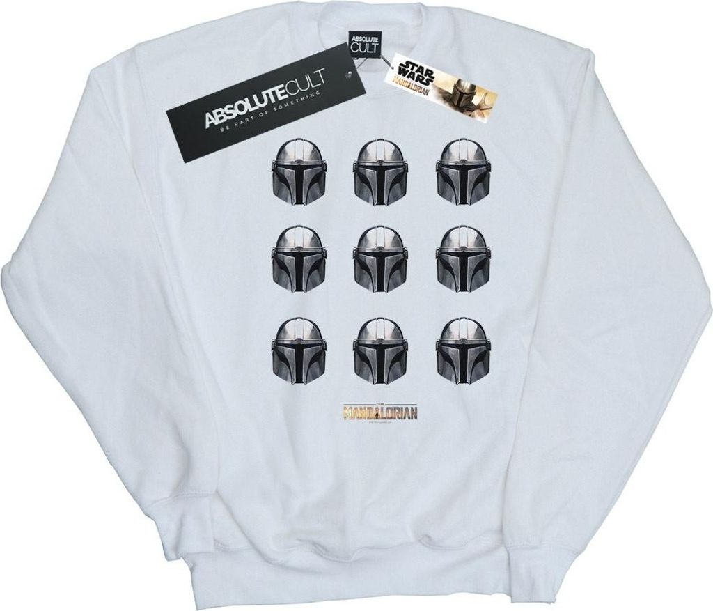 Star Wars - "The Mandalorian" Sweatshirt für Herren BI46380 (M) (Weiß)