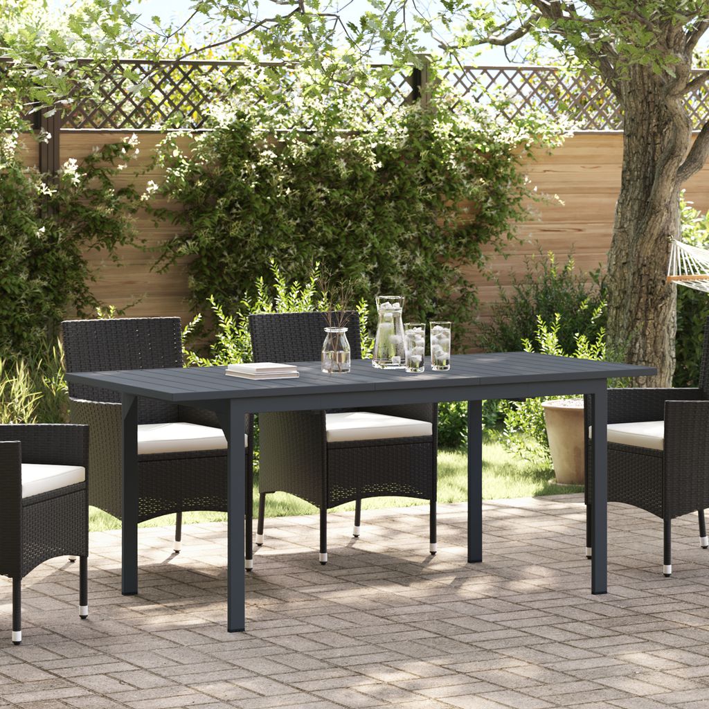 Desgin Gartentisch Dunkelgrau Aluminium Groß Erweiterbarer Tisch - Gartentische 42010362