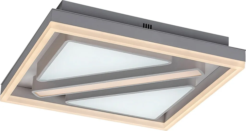 Rabalux Gremin 71111 Plafoniera LED 73W con Telecomando Bianca Quadrata